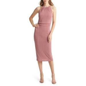 Vici Pink Sleeveless Ruched Cutout Cami Camisole Midi Bodycon Tank Dress Size M